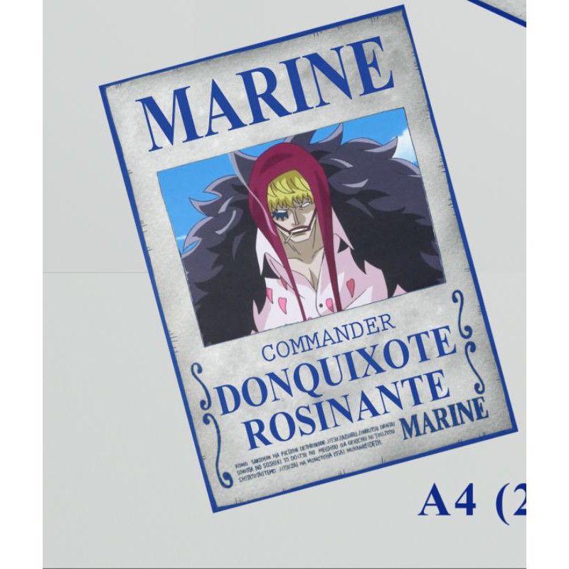 Donquixote Rosinante Poster Marine One Piece-A4 (21 x 29,7 cm)