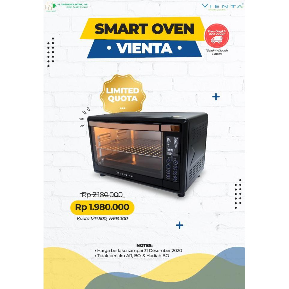Oven Listrik Low Watt/ Vienta Smart Oven Mawarsary22