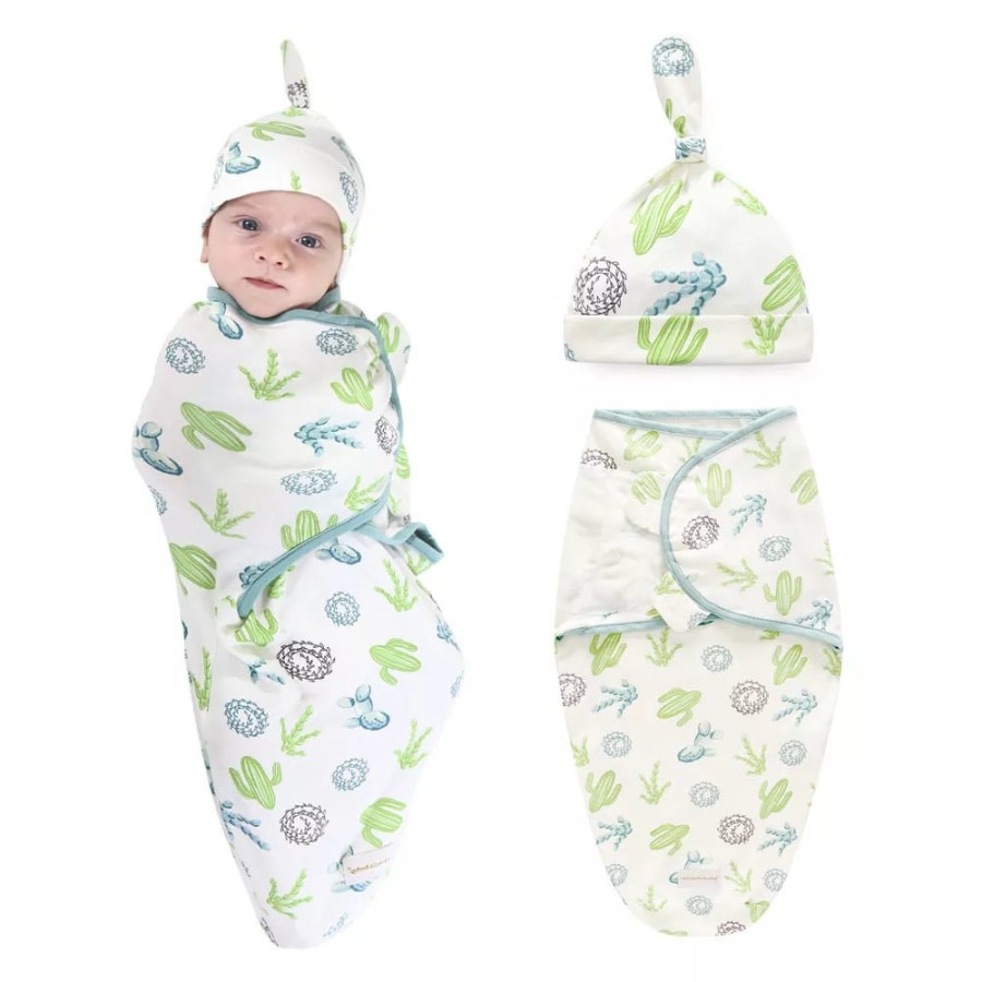 Bedong Instan Set Topi Bayi / Bedong Swaddle Wrap Bedong Tidur Bayi