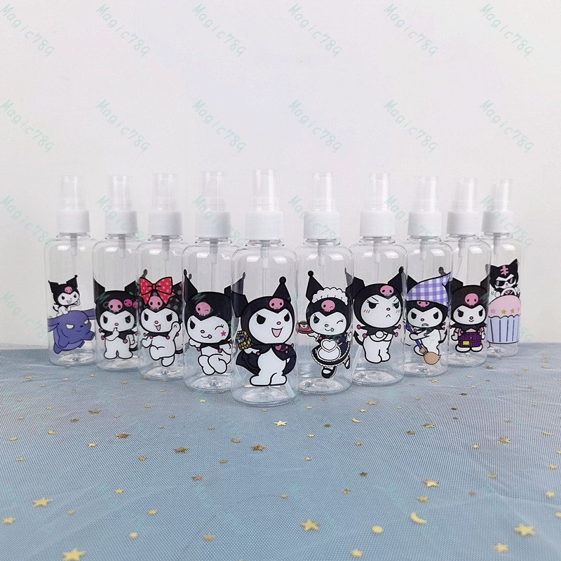 Magic789 Cartoon Kuromi 100ML Plastic Spray Bottle for Cosmetic Perfume Travel Size Bottles