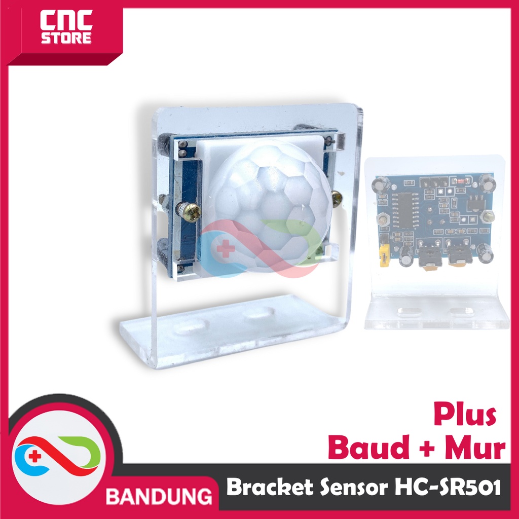 BRACKET HC-SR501 SENSOR MODULE DUDUKAN PIR GERAK