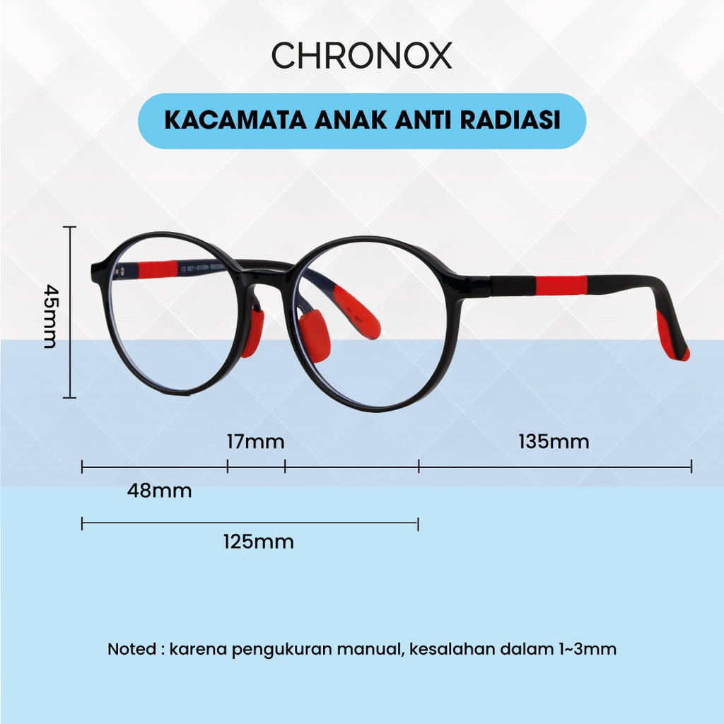 Kacamata Anak New Trend Silikon/Fashion Anak Unisex Terbaru anti radiasi Blue Light Bulat High Quality Impor