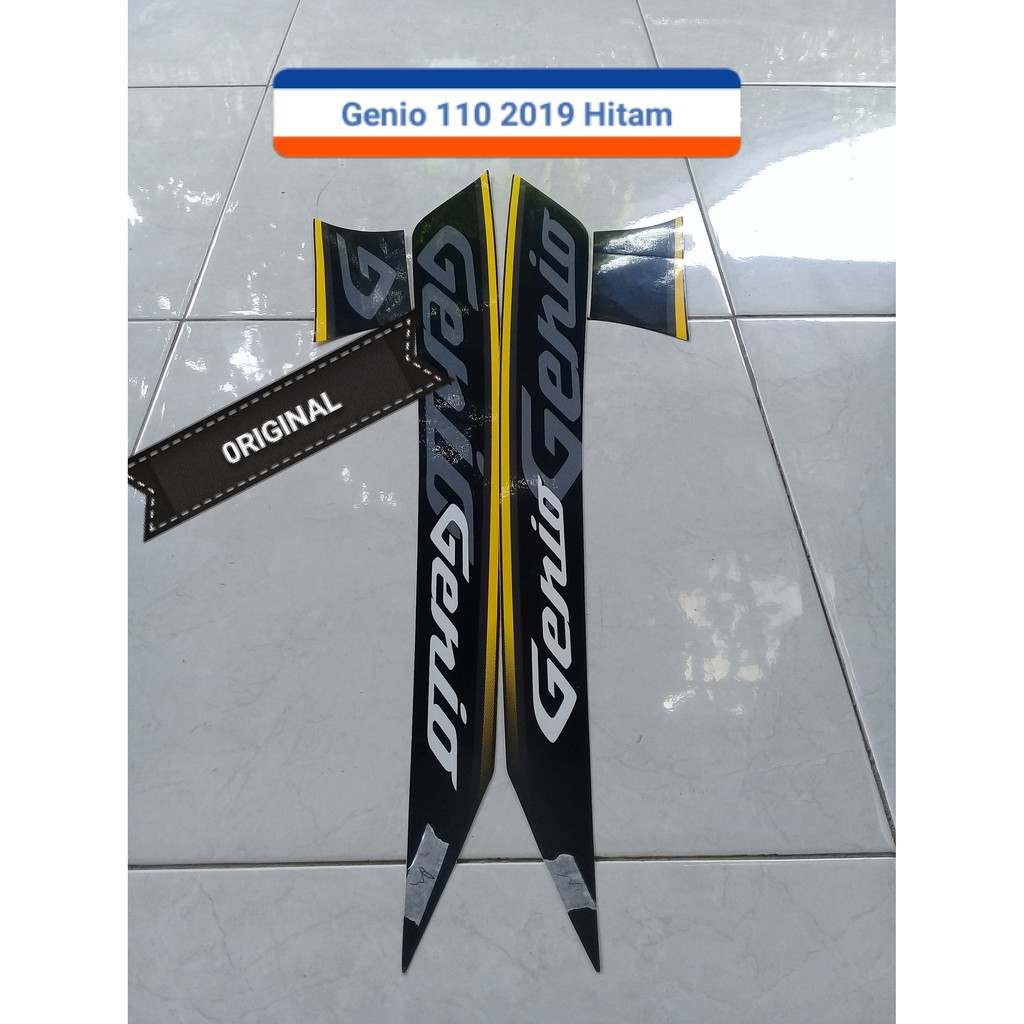 Sticker Striping Lis Motor Honda Genio Cbs 110 2019 Hitam Shopee