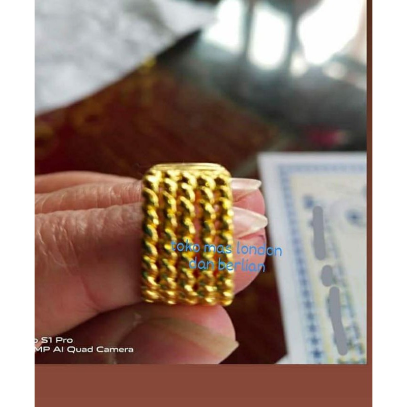 Cincin  Emas 24K Kadar 99,99%