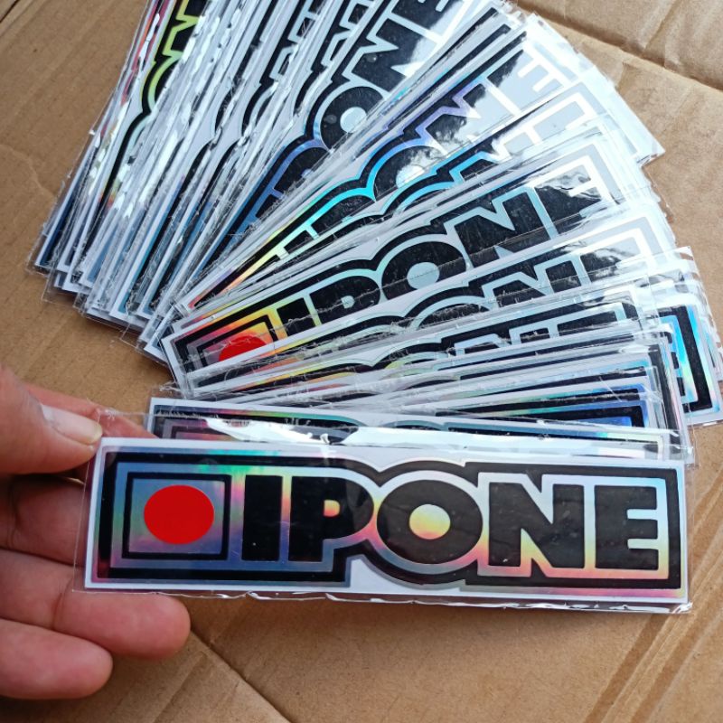 STIKER IPONE STICKER CUTTING HOLOGRAM IPONE 15X4CM