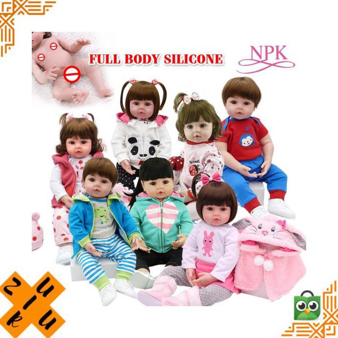 Reborn Body Boneka Silikon Bahan Full Mainan Anak Air Bayi Anti Untuk Outlet.Qilaaa