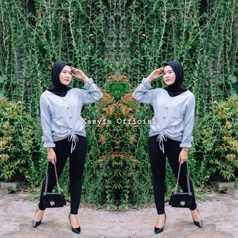 VERA TOP BLOUSE // ATASAN WANITA VARIASI KANCING SERUT