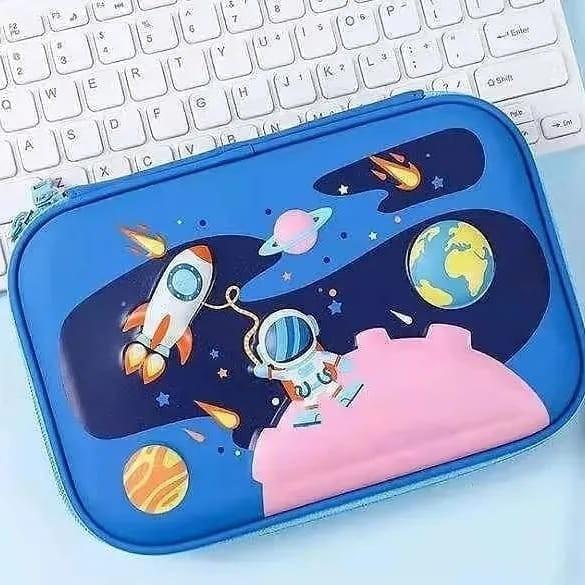 

Pensil Case Kotak Pensil 3D Astronot Biru Dan Hitam Kado Ultah Keren Anak Cowok