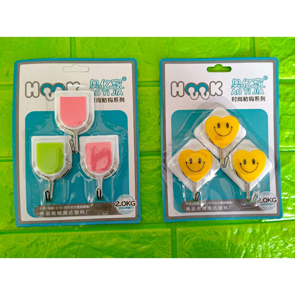 Gantungan Hook Baju - Gantungan Tempel Karakter - Stick Hook - Gantungan Hook - Gantungan Baju Hook Karakter - gantungan baju tempel karakter