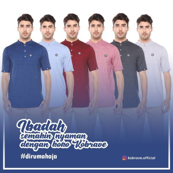 Baju Koko Pria Koko Abidzar Series KOBRAVE Busana Muslim Pria Promo COD