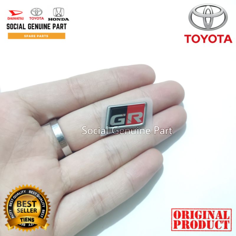 Logo Emblem stir type GR Untuk semua mobil Type GR original