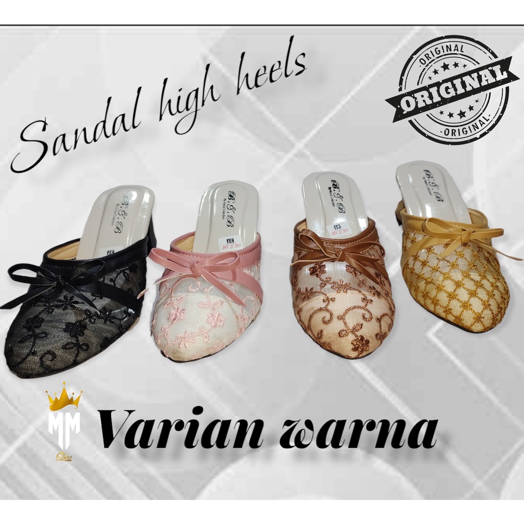 Sandal wanita brukat high hells pesta murah dan terbaru tinggi 5cm terbaru high quality-sandal wanita, sandal kondangan wanita, sandal wanita murah, sandal wanita wedges, sandal wanita kekinian, sandal wanita import,