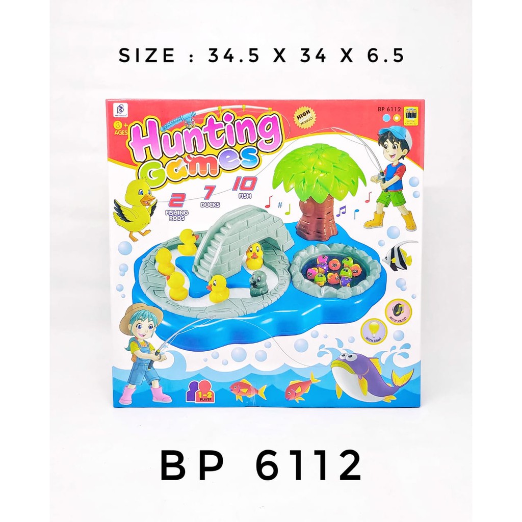 Mainan Edukatif / Edukasi Anak Mancing Fishing Game Duck Fish Ikan BP6112