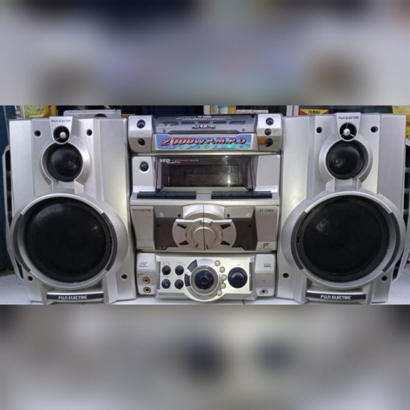 Radio Compo Fuji electric big band pemutar kaset pita bukan sharp polytron