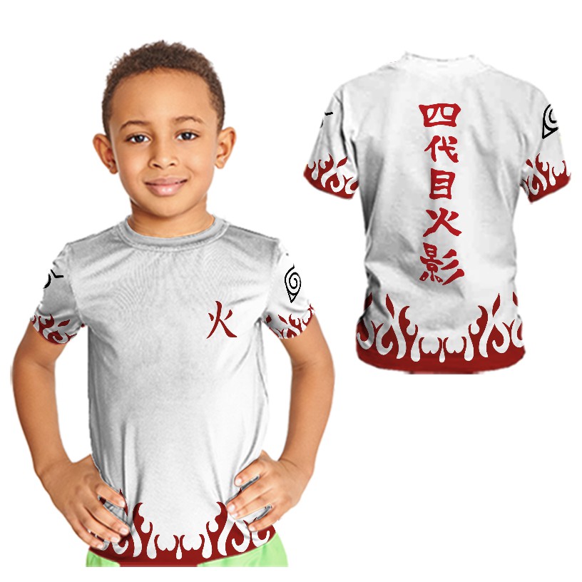 NARUTO - Baju Jersey Kaos naruto hokage Anak Laki-Laki PRINTING Free Name
