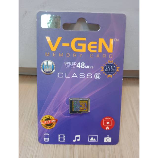 MEMORY V-GEN ORIGINAL 32GB CLASS 6 GARANSI SEUMUR HIDUP