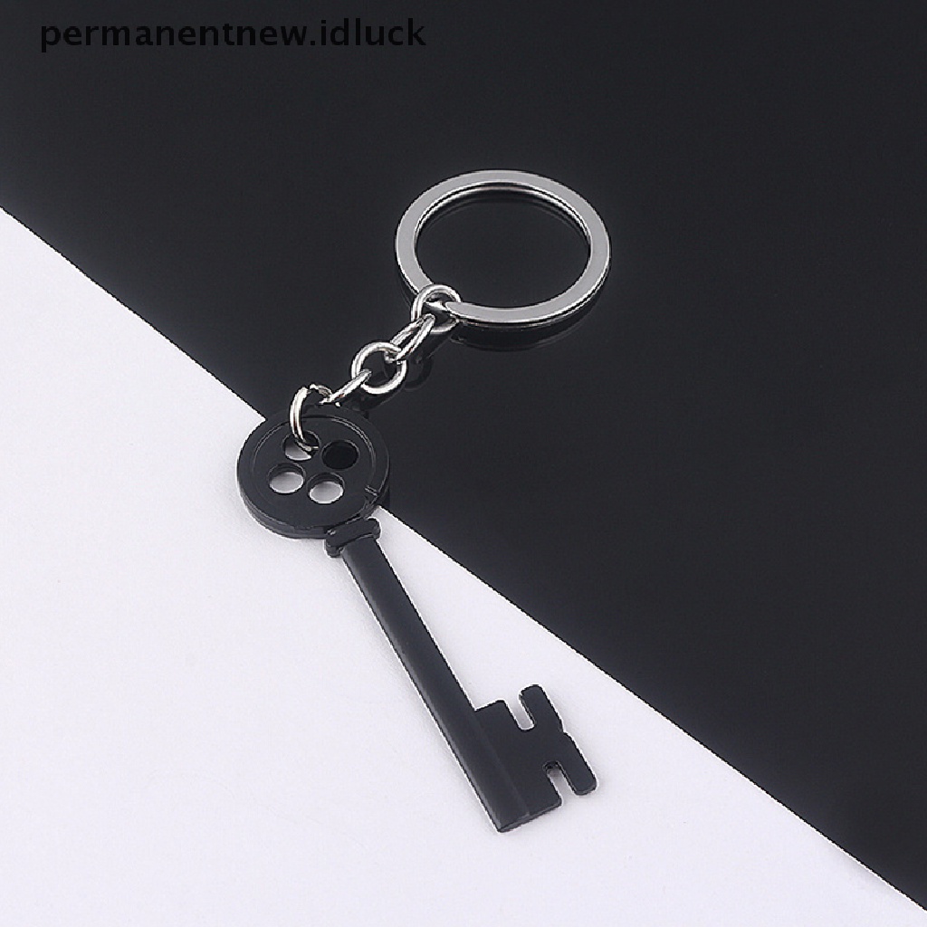 Kalung Desain Kunci Harta Karun Bahan Metal Warna Hitam Untuk Properti Halloween