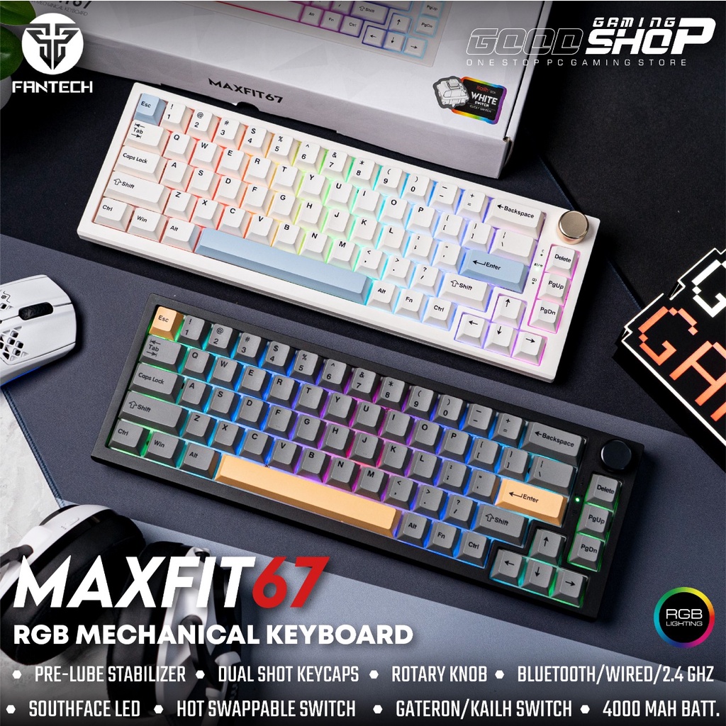 Fantech MK858 Maxfit67 Wireless Mechanical RGB - Keyboard Gaming