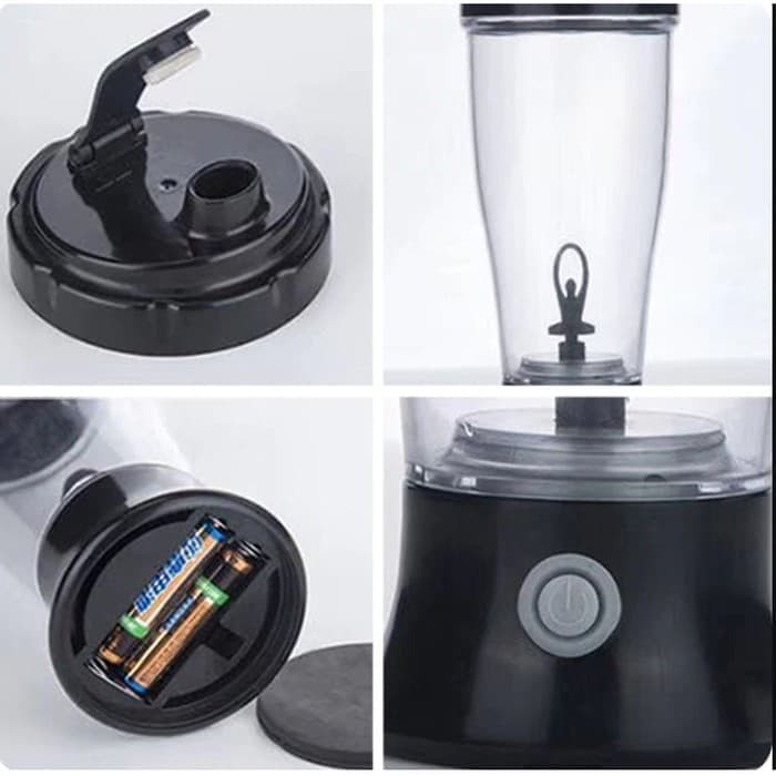 H23 Botol Aduk Otomatis Skinny Moo Mixer 350ml / Self Stirring Mug Bottle / Gelas Mixer (H-23)