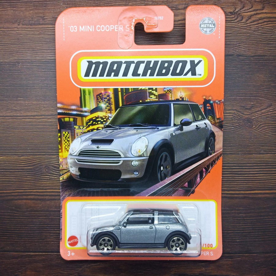 MATCHBOX 03 MINI COOPER S SILVER ABU LIMITED EDITION KADO MAINAN ANAK MINIATUR MOBIL MOBILAN MR BEAN