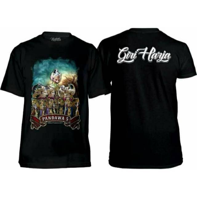 KAOS PENDEK GIRIHARJA 100% ORIGINAL - WAYANG PANDAWA