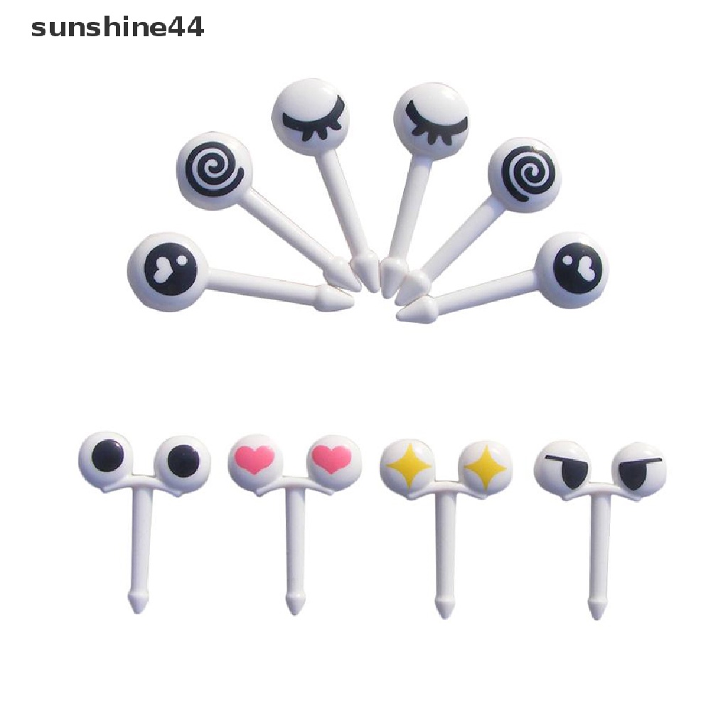 Sunshine Garpu Buah / Kue / Dessert Mini Desain Kartun Hewan Peternakan Untuk Anak