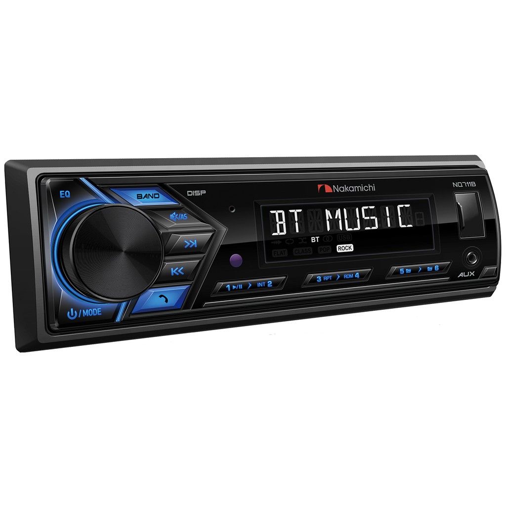 Nakamichi NQ-711B (1 Din) Headunit Single Din Bluetooth Audio Mobil