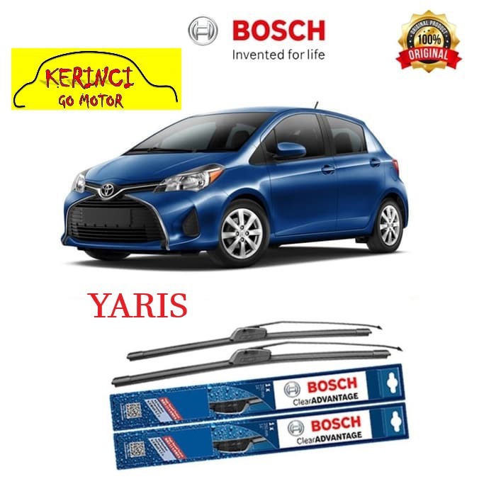 WIPER BOSCH CLEAR ADVANTAGE TOYOTA YARIS 24&quot; &amp; 14&quot; SEPASANG WIPER BOSCH