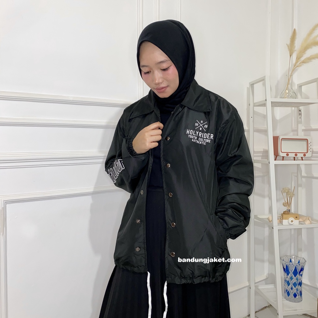 YOUTH CULTURE Coach Jacket holyrider BORDIR HITAM II Jaket Coach model winbacker