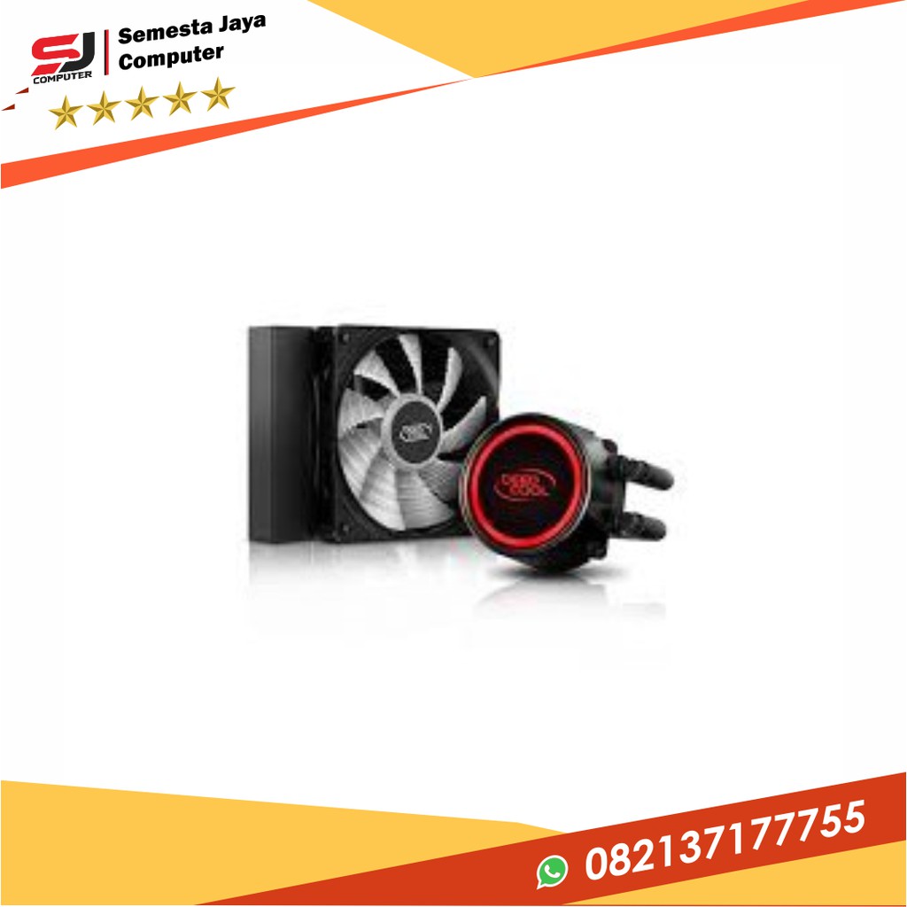 DEEPCOOL LIQUID COOLING GAMMAX L120T BLUE/RED LIQUID ANTI-LEAK