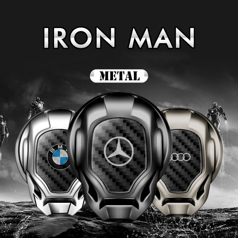 Stiker Cover Pelindung Tombol Start Stop Mesin Interior Mobil Iron Man Untuk Chevrolet Colorado Spark Trailblazer