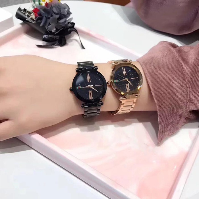Jeppar 273 Jam Tangan Wanita Analog Fashion Casual Tali Anti Karat - Gold
