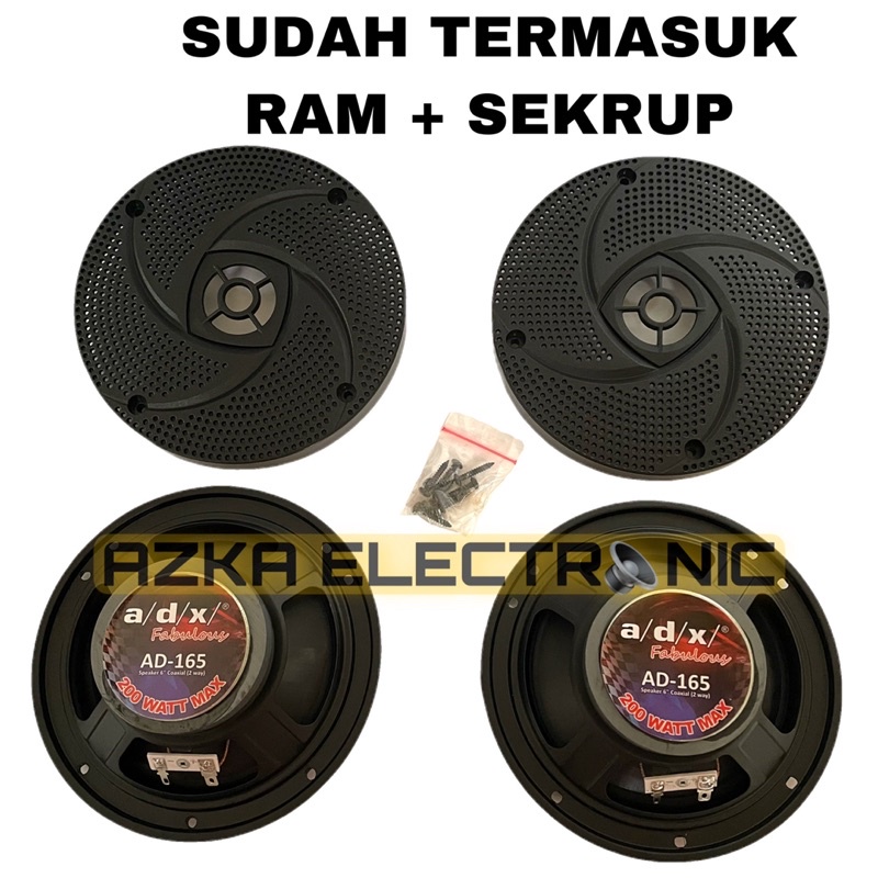 Speaker Pintu Mobil 6 Inch Coaxial 2 Way ADX AD-165