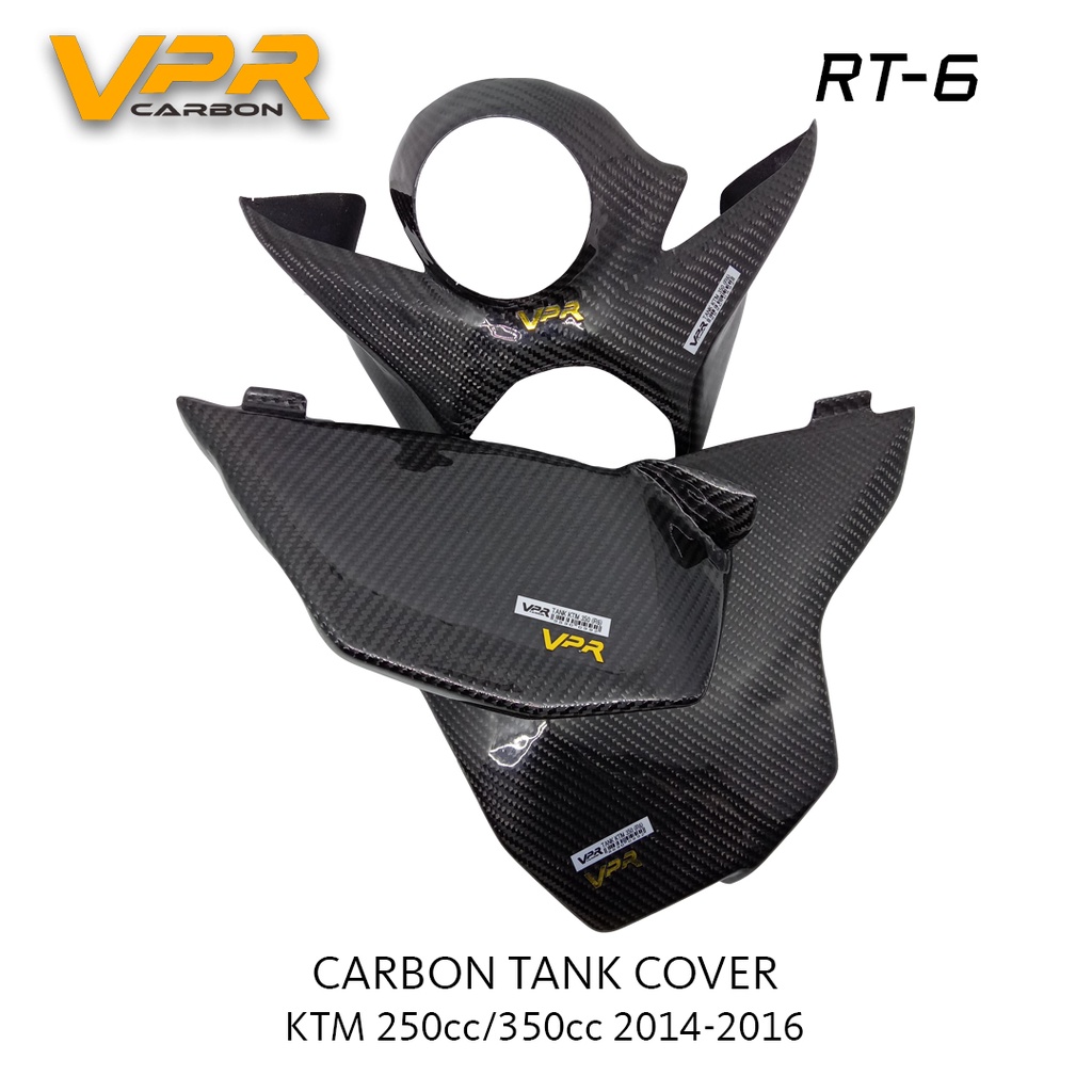 Carbon Cover Tangki KTM 250cc 350cc 4t 2014-2016 VPR