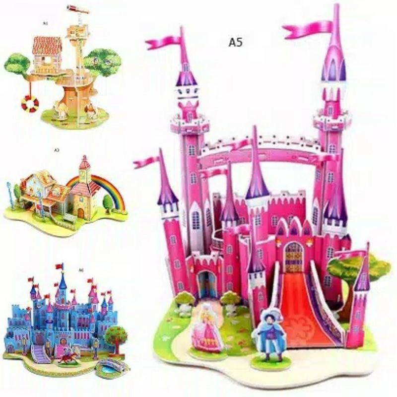 Puzzle 3D Toy / Mainan Puzzle Kreatifitas Anak Ukuran Besar