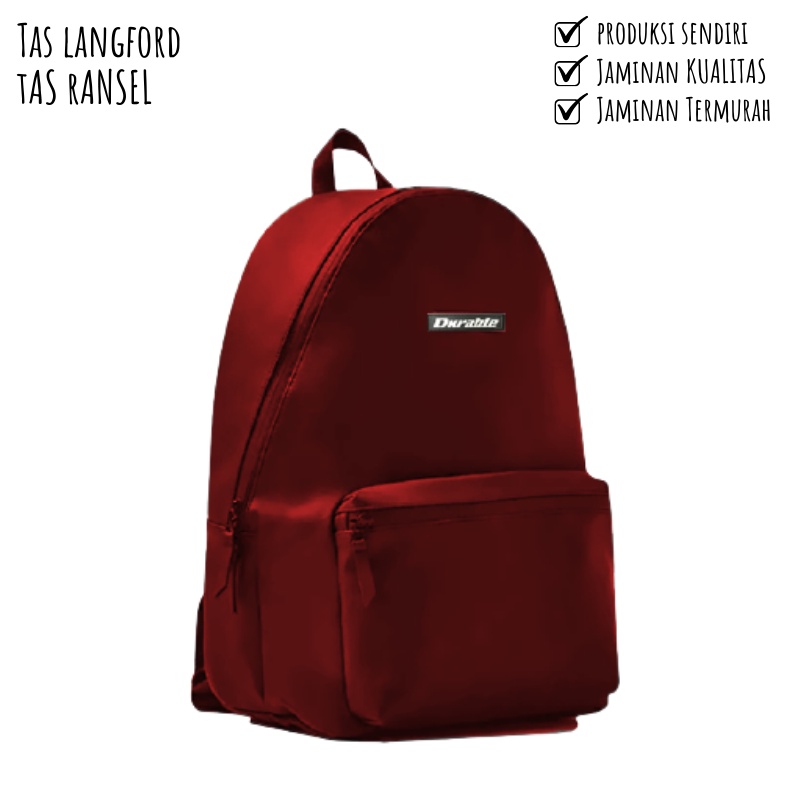 Tas Ransel Sekolah - Tas Remaja Dewasa Multifungsi Backpack Stylish Punggung Bahu Model Korea Kekinian Terbaru Murah Bagus Besar Laptop Import Lokal Original Simple Elegan Casual Pria Wanita Perempuan Cewek Cowok