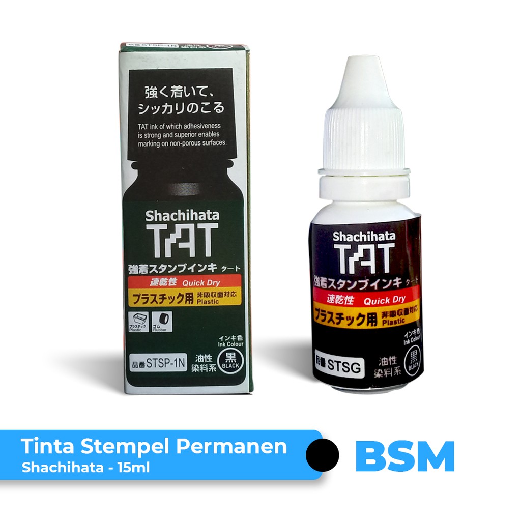 

Tinta Shacihata TAT Tinta Stempel Plastik Permanen - 15 ml