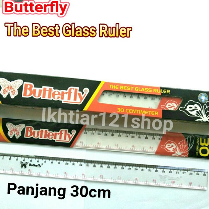 

Penggaris Mika Butterfly Ruler Satuan Per pcs