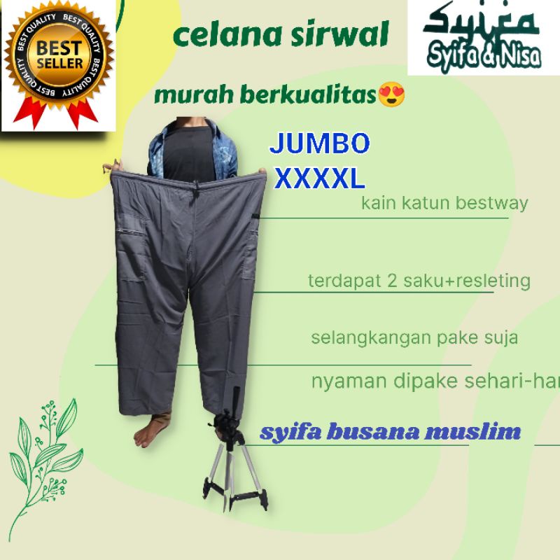 terlaris gudang celana sirwal jumbo