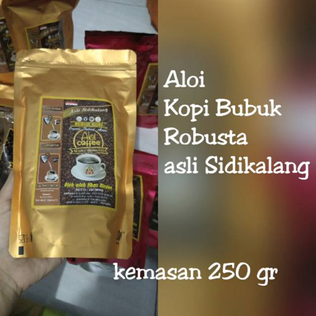 

Kopi Bubuk Murni Robusta Asli Sidikalang 250 gr. Rasa dan Aromanya MANTAP