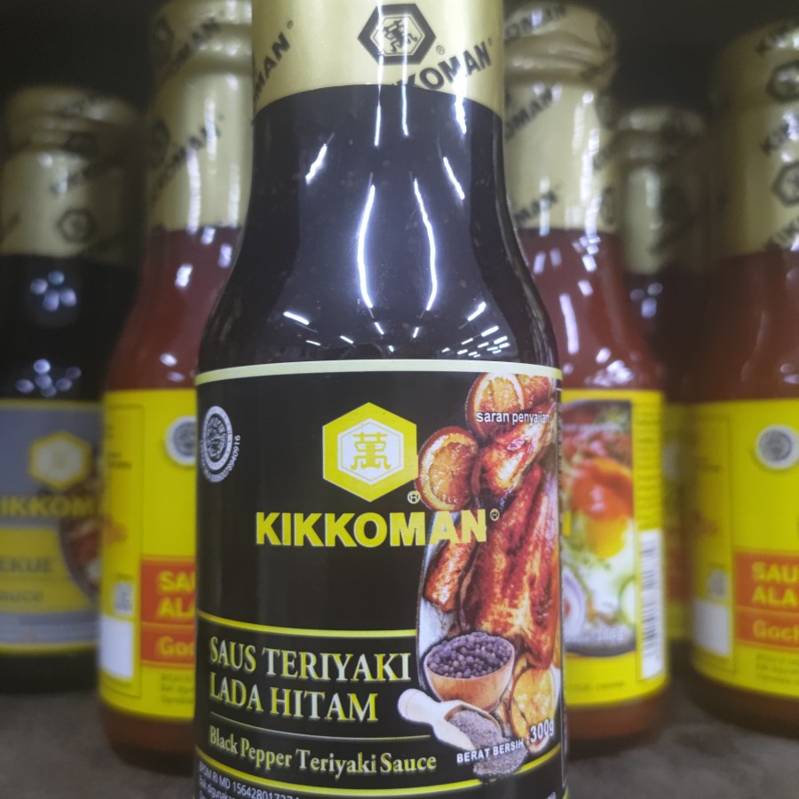 

Kikkoman saus teriyaki lada hitam 300 ml