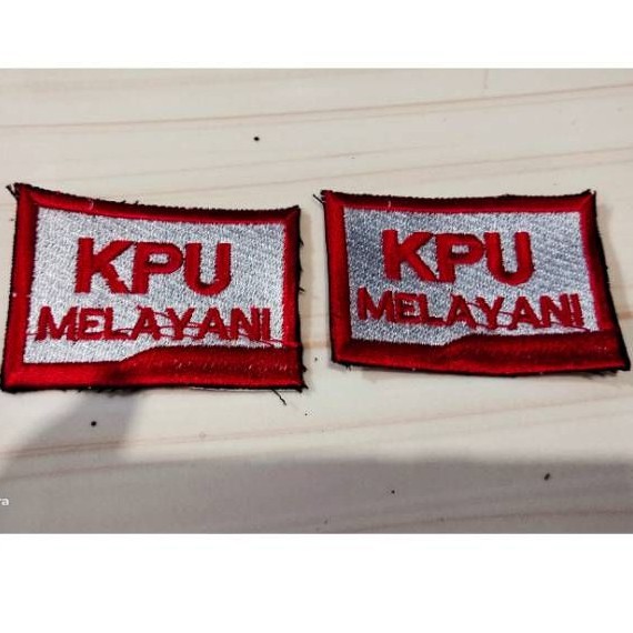 Logo KPU produk sendiri / logo kpu / logo / bet / bet sablon / bordir / bordir komputer / baju dinas