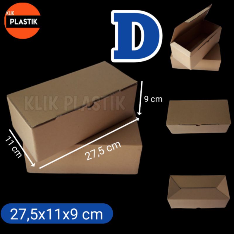 

KARDUS D COKLAT 27.5×11×9cm KOTAK AKSESORIS KARTON BOX DOS DUS SEPATU