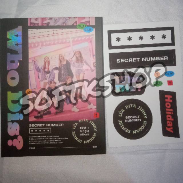 [Ready Stock] (ALBUM ONLY + sticker) ALBUM SECRET NUMBER "WHO DIS"