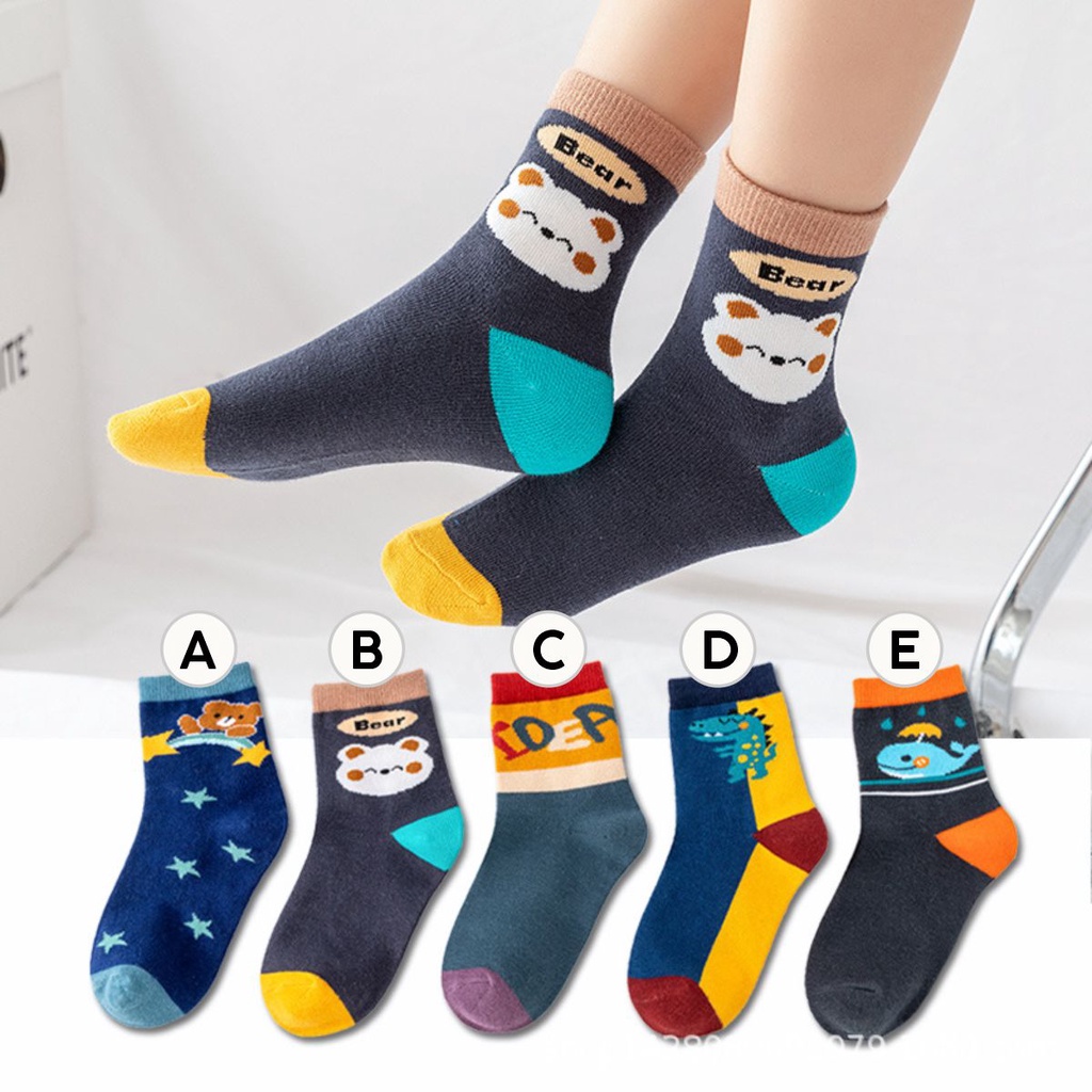 MORSOM - Kaos Kaki Anak Lucu Karakter Sporty 0-5 Tahun Laki Perempuan Import