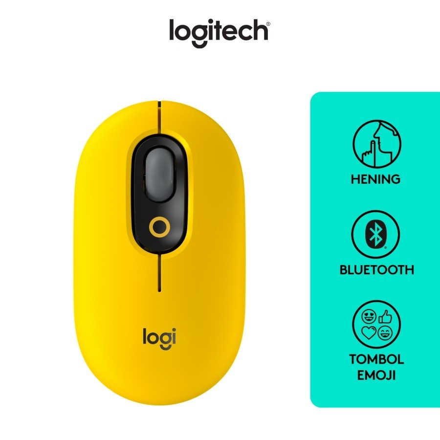 Logitech POP Mouse Wireless Bluetooth Silent Emoji Keys