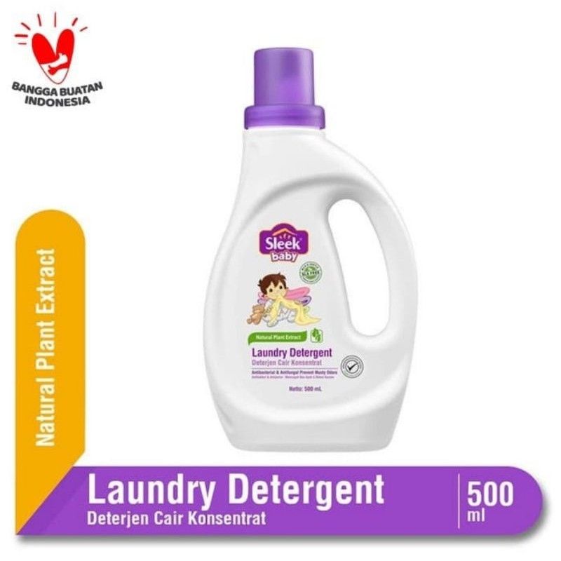 Sleek Baby Laundry Detergent 450ml Refill 500ml Botol