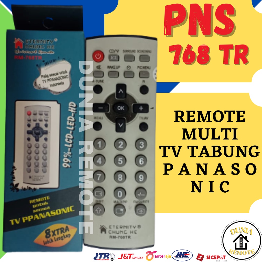 Remot / REMOTE TV Panasoni Multi Tabung LCD LED TYPE RM 768 TR tanpa setting