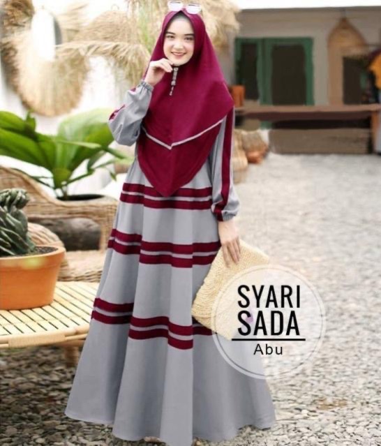 JC ZR syari sada / Set gamis Syari terbaru / Maxi syari wanita muslimah murah