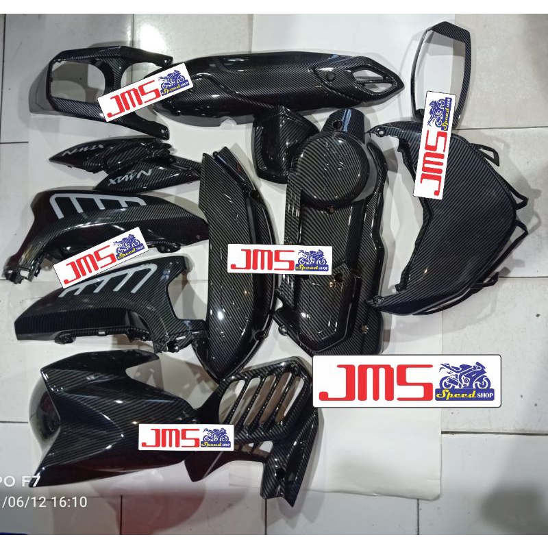 cover tutup carbon full bodi paket set  yamaha nmax new zoro pnp